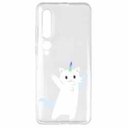 Чехол для Xiaomi Mi10/10 Pro White cheerful cat - PrintSalon