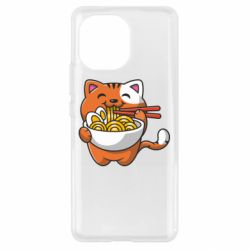 Чехол для Xiaomi Mi11 Cat and Ramen - PrintSalon