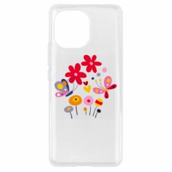 Чехол для Xiaomi Mi11 Flowers and Butterflies - PrintSalon