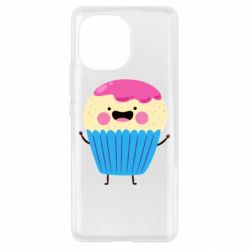 Чехол для Xiaomi Mi11 Funny cupcake with smile - PrintSalon