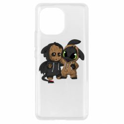 Чехол для Xiaomi Mi11 Groot And Toothless - PrintSalon
