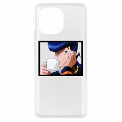 Чехол для Xiaomi Mi11 Higashikata Josuke drinking tea - PrintSalon
