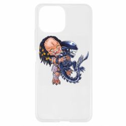 Чехол для Xiaomi Mi11 Lite Alien vs Predator - PrintSalon