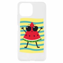 Чехол для Xiaomi Mi11 Lite Арбуз на пляже - PrintSalon