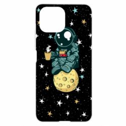 Чохол для Xiaomi Mi11 Lite Astronaut and coffee - PrintSalon