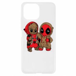 Чехол для Xiaomi Mi11 Lite Baby Groot And Deadpool - PrintSalon