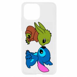 Чехол для Xiaomi Mi11 Lite Baby Yoda And Stitch - PrintSalon