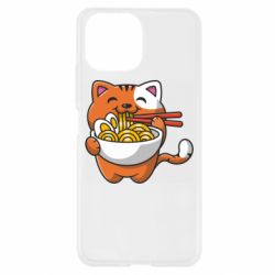 Чехол для Xiaomi Mi11 Lite Cat and Ramen - PrintSalon