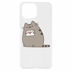 Чехол для Xiaomi Mi11 Lite Cat with a letter - PrintSalon