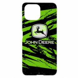 Чохол для Xiaomi Mi11 Lite John Deere and green background - PrintSalon