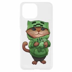 Чехол для Xiaomi Mi11 Lite Кот Майнкрафт - PrintSalon