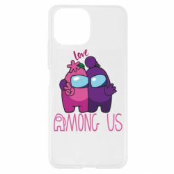 Чехол для Xiaomi Mi11 Lite Love is Among Us - PrintSalon
