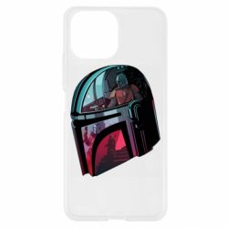 Чехол для Xiaomi Mi11 Lite Mandalorian Helmet profil - PrintSalon