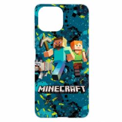 Чохол для Xiaomi Mi11 Lite Minecraft Steve Alex And Dog - PrintSalon