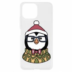 Чехол для Xiaomi Mi11 Lite New Year's Penguin - PrintSalon