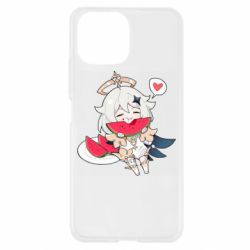 Чохол для Xiaomi Mi11 Lite Паймон з кавуном - PrintSalon