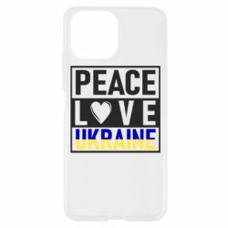 Чехол для Xiaomi Mi11 Lite PEACE LOVE UKRAINE - PrintSalon