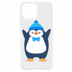 Чехол для Xiaomi Mi11 Lite Penguin in a hat - PrintSalon