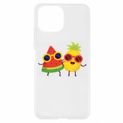 Чехол для Xiaomi Mi11 Lite Pineapple with watermelon - PrintSalon