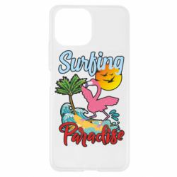 Чехол для Xiaomi Mi11 Lite Surfing Paradise Flamingo - PrintSalon