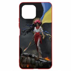 Чохол для Xiaomi Mi11 Lite Українка захисниця - PrintSalon
