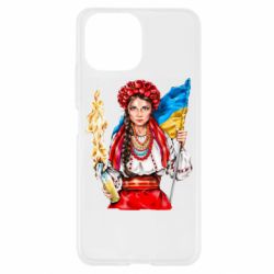 Чехол для Xiaomi Mi11 Lite Украинская девушка в венку - PrintSalon