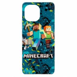 Чохол для Xiaomi Mi11 Minecraft Steve Alex And Dog - PrintSalon
