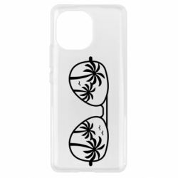 Чехол для Xiaomi Mi11 Sunglasses And Palm Trees - PrintSalon