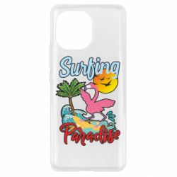 Чехол для Xiaomi Mi11 Surfing Paradise Flamingo - PrintSalon