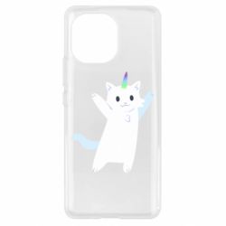 Чехол для Xiaomi Mi11 White cheerful cat - PrintSalon