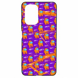 Чехол для Xiaomi Poco F3/K40 Among Us and grunge background - PrintSalon