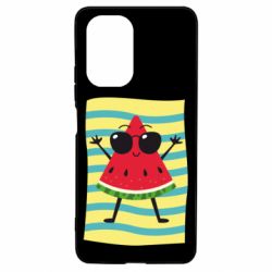 Чехол для Xiaomi Poco F3/K40 Арбуз на пляже - PrintSalon