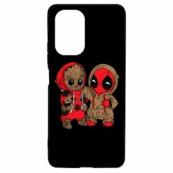 Чехол для Xiaomi Poco F3/K40 Baby Groot And Deadpool - PrintSalon
