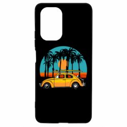 Чехол для Xiaomi Poco F3/K40 Car and sunset - PrintSalon