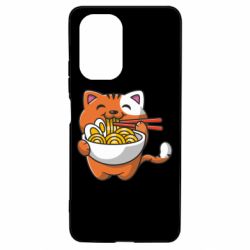 Чехол для Xiaomi Poco F3/K40 Cat and Ramen - PrintSalon