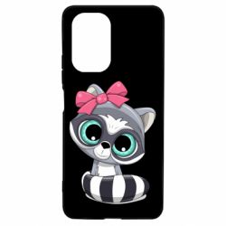 Чехол для Xiaomi Poco F3/K40 Cute raccoon - PrintSalon
