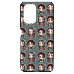 Чехол для Xiaomi Poco F3/K40 Cute Tanjiro with Nezuko - PrintSalon