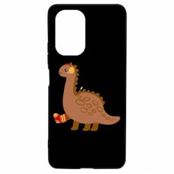 Чехол для Xiaomi Poco F3/K40 Dinosaur in sock - PrintSalon