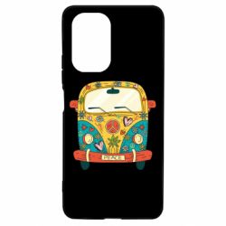 Чехол для Xiaomi Poco F3/K40 Hippie bus - PrintSalon