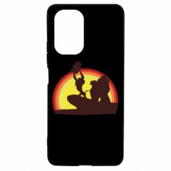 Чохол для Xiaomi Poco F3/K40 Lion king silhouette - PrintSalon