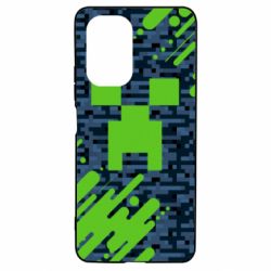 Чехол для Xiaomi Poco F3/K40 Minecraft Creeper - PrintSalon