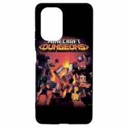 Чехол для Xiaomi Poco F3/K40 Minecraft Dungeons new - PrintSalon