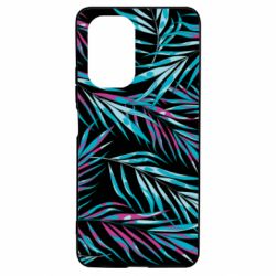 Чохол для Xiaomi Poco F3/K40 Neon Palm Leaves - PrintSalon