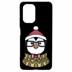 Чехол для Xiaomi Poco F3/K40 New Year's Penguin - PrintSalon