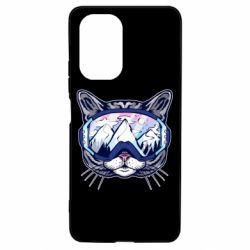 Чехол для Xiaomi Poco F3/K40 Snowboard Cat - PrintSalon