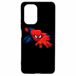 Чехол для Xiaomi Poco F3/K40 Spiderman and jump - PrintSalon