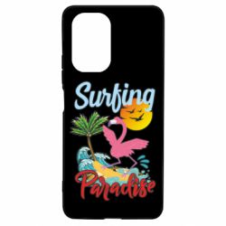 Чехол для Xiaomi Poco F3/K40 Surfing Paradise Flamingo - PrintSalon