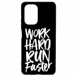 Чохол для Xiaomi Poco F3/K40 Work hard run faster - PrintSalon