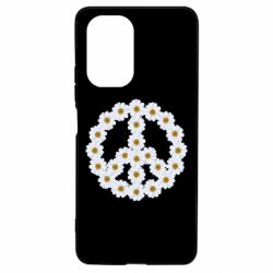 Чехол для Xiaomi Poco F3/K40 Знак мира из ромашек - PrintSalon
