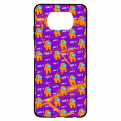 Чехол для Xiaomi Poco X3 Among Us and grunge background - PrintSalon